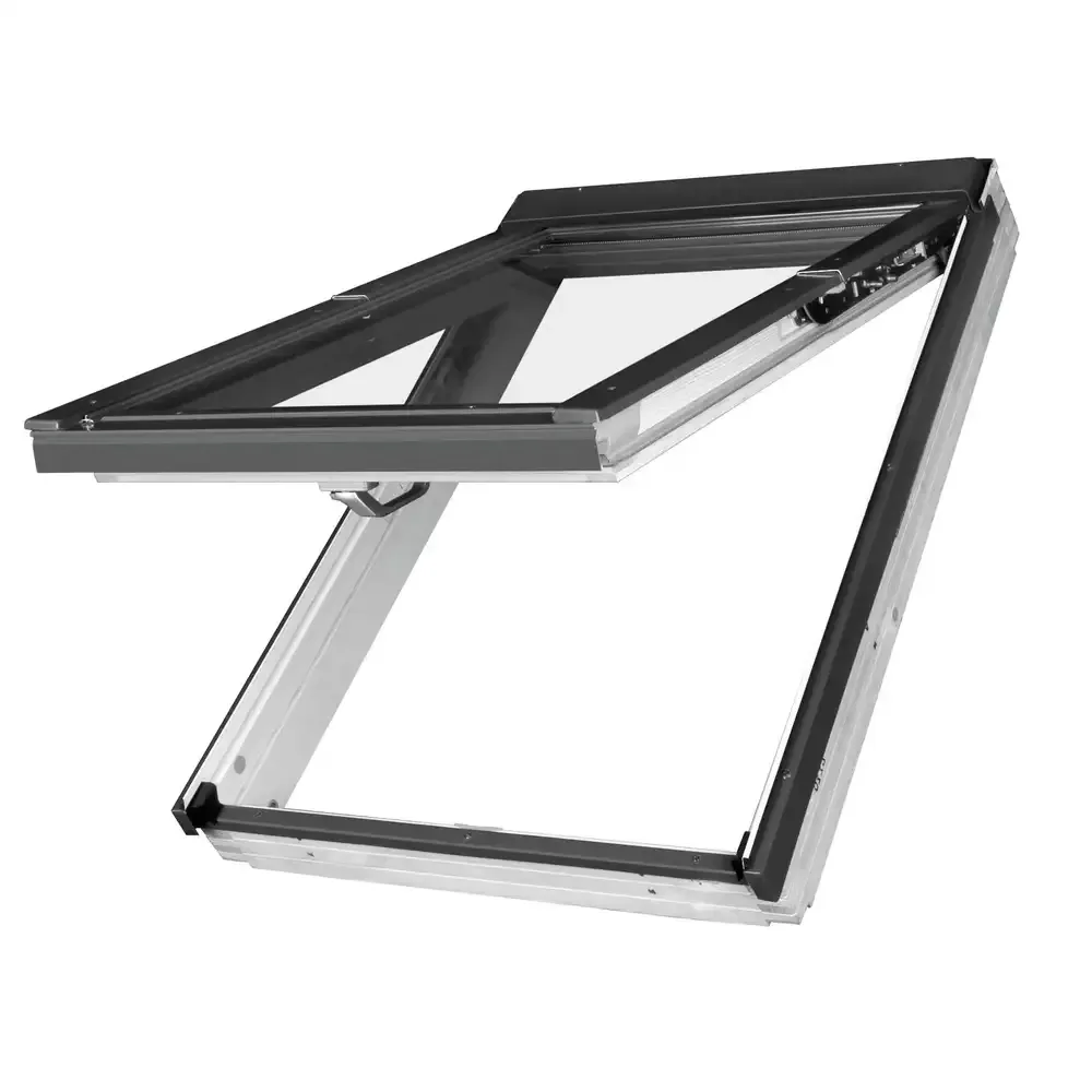 Finestra a doppia apertura in legno di colore bianco FPU-V U3  preSelect MAX