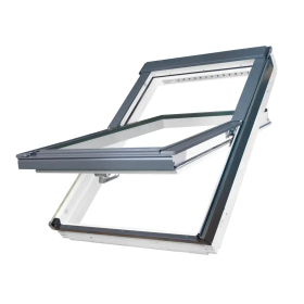 Finestra a bilico in legno di colore bianco FTU-V U4