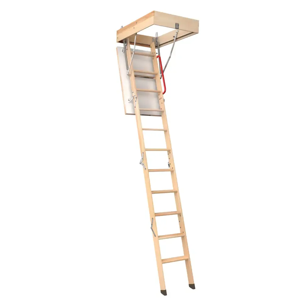 Scala per soffitta legno LWK Komfort a 4 pezzi