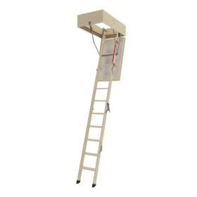 Scala per soffitta in legno LWT a 4 sezioni